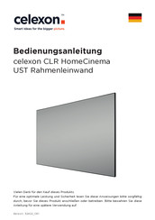 Celexon CLR HomeCinema UST Bedienungsanleitung
