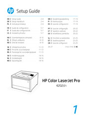 HP Color LaserJet Pro 4202dn Installations-Handbuch