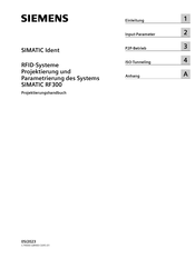 Siemens SIMATIC Ident SIMATIC RF300 Projektierungshandbuch