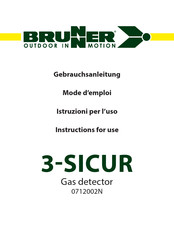 Brunner 3-SICUR Gebrauchsanleitung