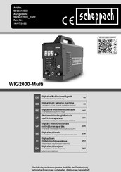 Scheppach WIG2000-Multi Original Bedienungsanleitung
