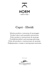 HORM Ebridi Datenblatt Und Montageanleitung