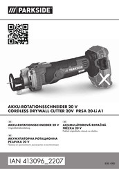 Parkside PRSA 20-Li A1 Originalbetriebsanleitung