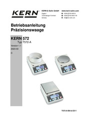 KERN 572-55 Betriebsanleitung