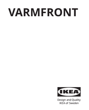IKEA VARMFRONT Bedienungsanleitung