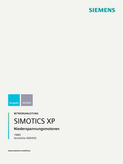 Siemens SIMOTICS XP 1MB5 Betriebsanleitung