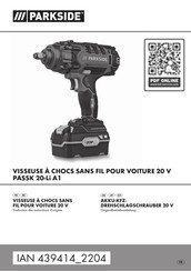 Parkside PASSK 20-Li A1 Originalbetriebsanleitung