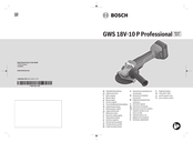 Bosch GWS 18V-10 P Professional Gebrauchsanleitung