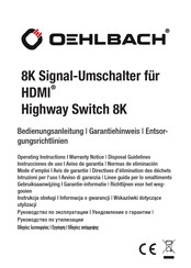 Oehlbach Highway Switch 8K Bedienungsanleitung