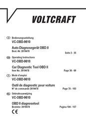 Voltcraft VC-OBD-9610 Bedienungsanleitung