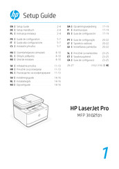 HP LaserJet Pro MFP 3102fdn Installations-Handbuch