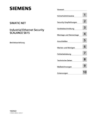 Siemens SIMATIC NET SCALANCE S615 Betriebsanleitung