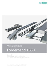 montech TB30 Montageanleitung