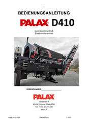 Palax D410 Bedienungsanleitung