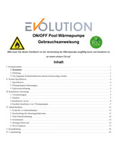 Evolution ON/OFF Evolution 12 Gebrauchsanweisung