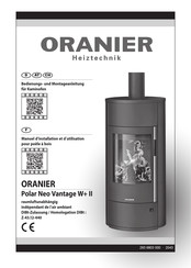 Oranier Polar Neo Vantage W+ II Bedienungs- Und Montageanleitung
