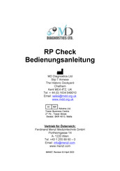 MD Diagnostics RP Check Bedienungsanleitung
