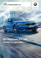 BMW 3er LIMOUSINE 2019 Betriebsanleitung