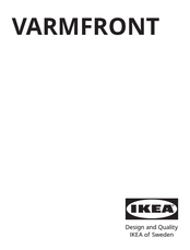 IKEA VARMFRONT E2037 Bedienungsanleitung