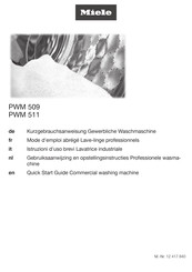 Miele PWM 511 Kurzgebrauchsanweisung