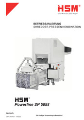 HSM SP 5088 Betriebsanleitung