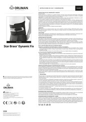 orliman STAR BRACE DYNAMIC SD104 Gebrauchs- Und Pflegeanleitung