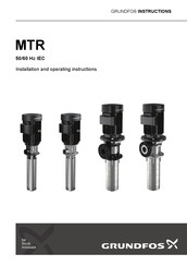 Grundfos MTR Montage- Und Betriebsanleitung