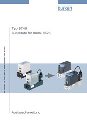 bürkert 8745 Austauschanleitung