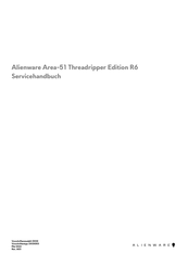 Dell Alienware Area-51 Threadripper Edition R6 Servicehandbuch