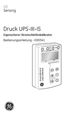 GE Druck UPS-III-IS Bedienungsanleitung