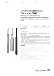Endress+Hauser Waterpilot FMX21 Technische Information