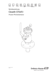 Endress+Hauser Cleanfit CPA451 Betriebsanleitung