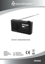 Soundmaster IR6500 Bedienungsanleitung