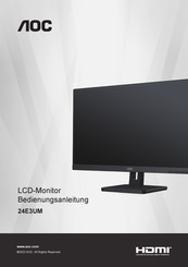 AOC 24E3UM Bedienungsanleitung