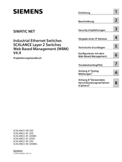 Siemens SIMATIC NET SCALANCE XF-200G Projektierungshandbuch