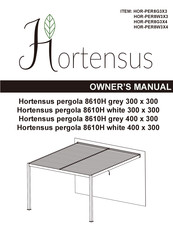 Hortensus HOR-PER8W3X4 Bedienungsanleitung