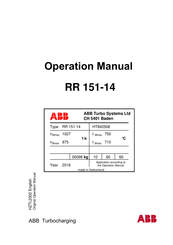 ABB RR 151-14 Bedienungsanleitung