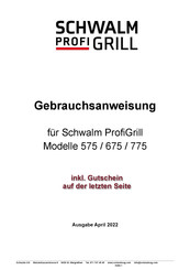 Schwalm ProfiGrill 775 Gebrauchsanweisung