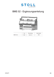 Stoll BMS 52 ki 836 Ergänzungsanleitung