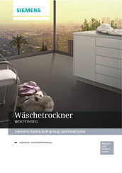 Siemens WT47Y7H5FG Gebrauchs- Und Aufstellanleitung