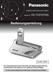 Panasonic KX-TCD707GS Bedienungsanleitung