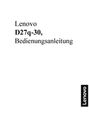 Lenovo D27q-30 Bedienungsanleitung