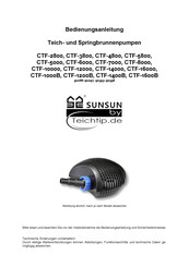 TeichTip SunSun CTF-1000B Bedienungsanleitung
