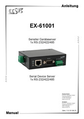 Exsys EX-61001 Anleitung