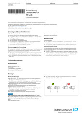 Endress+Hauser Cerabar PMP23 IO-Link Kurzanleitung