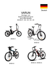 VARUN BKXB-01 Montage- Und Bedienungsanleitung