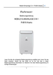 Rohnson R-8818 Alaska Bedienungsanleitung