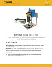 TECHCON TS8200D Schnellanleitung