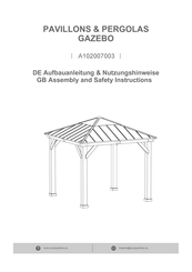 Sunjoy A102007003 Aufbauanleitung & Nutzungshinweise