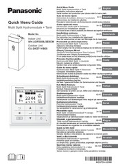 Panasonic WH-ADF0309J3E5CM Schnellmenü-Anleitung